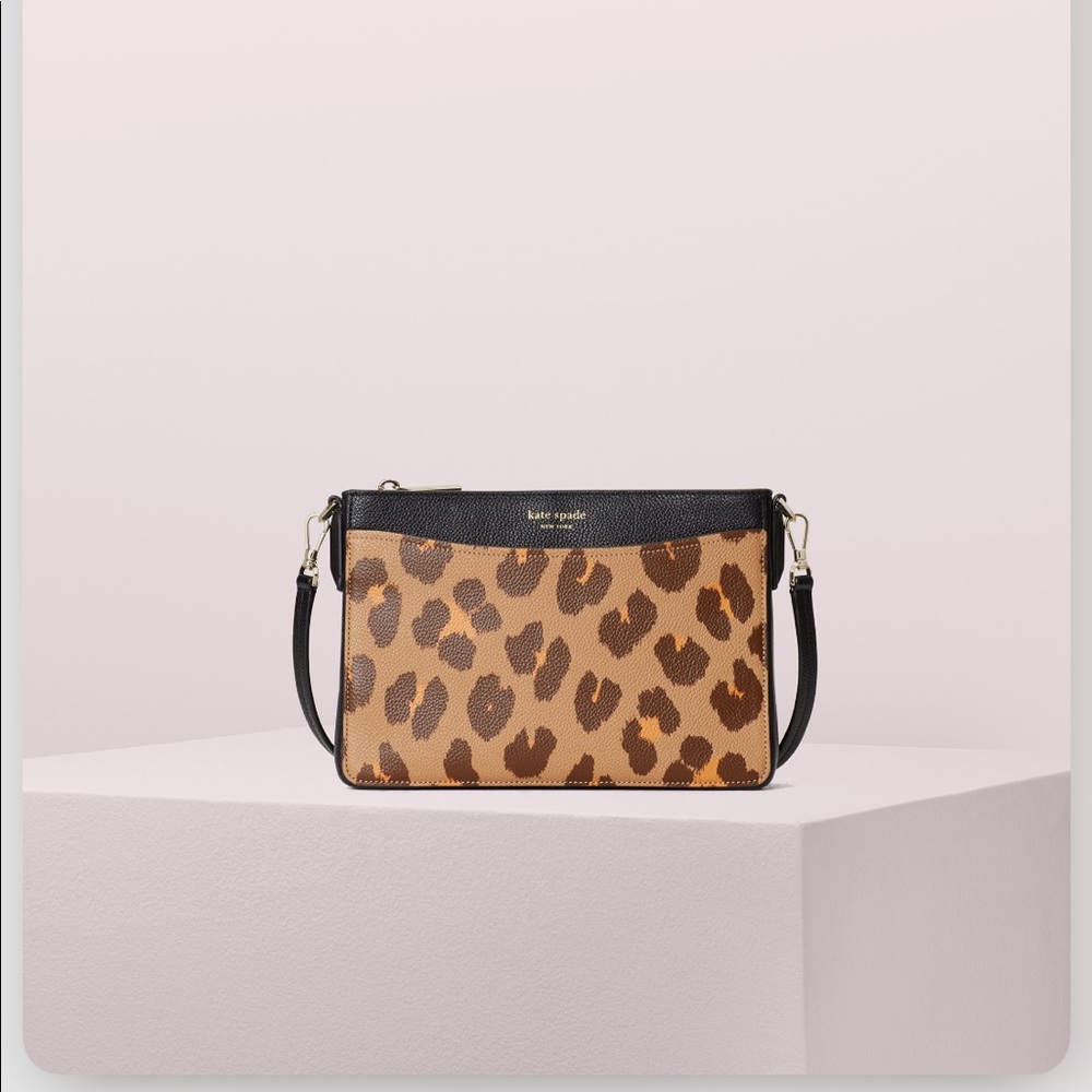 NWT Kate Spade margaux leopard medium crossbody